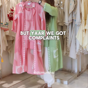 🌸 Blush Geo-Print Cotton Kurta Set