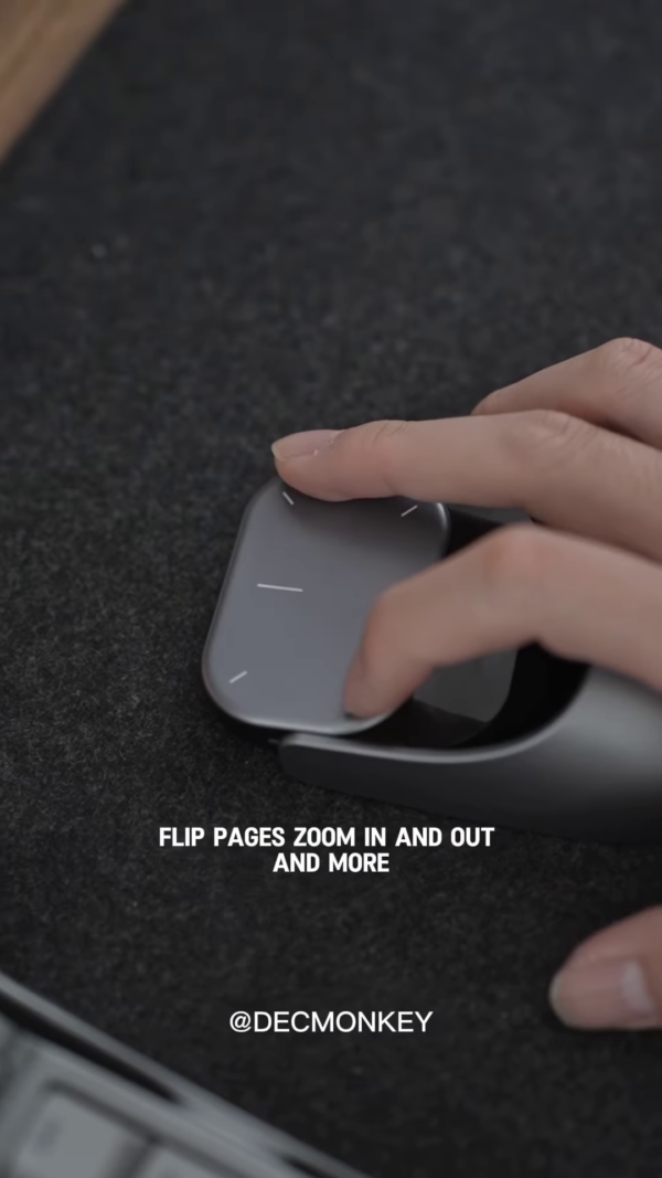 Ergonomic Wireless Mouse with Touch Scroll and Customizable Gestures - Image 4