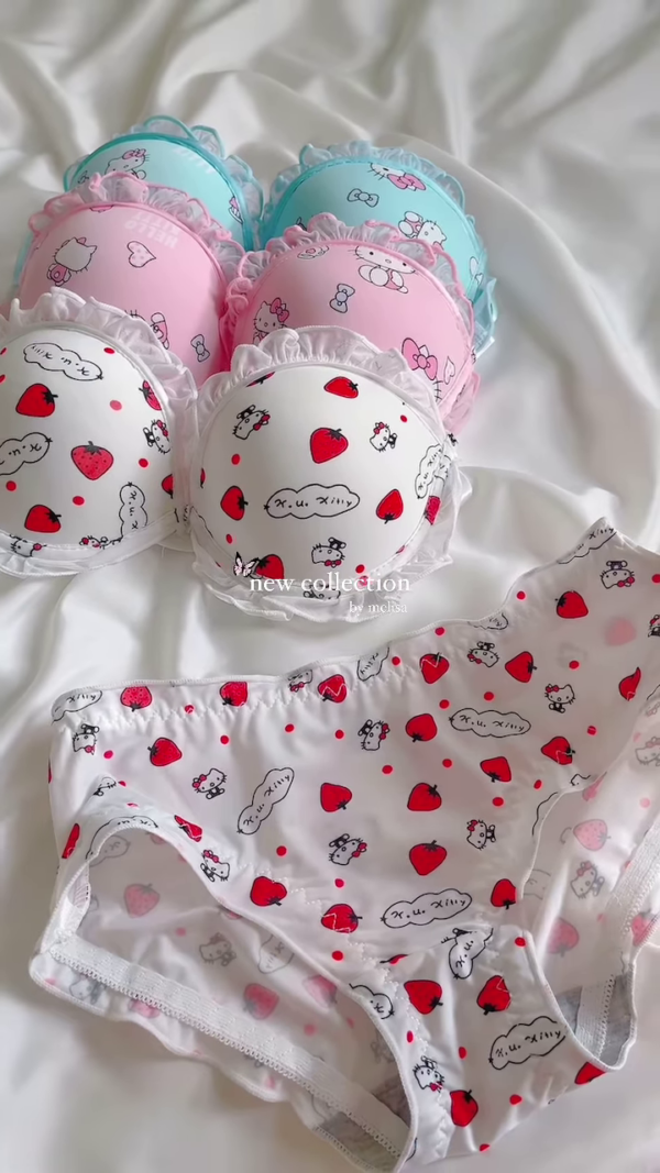 Adorable Hello Kitty Plush Pillows with Delicate Lace Trim