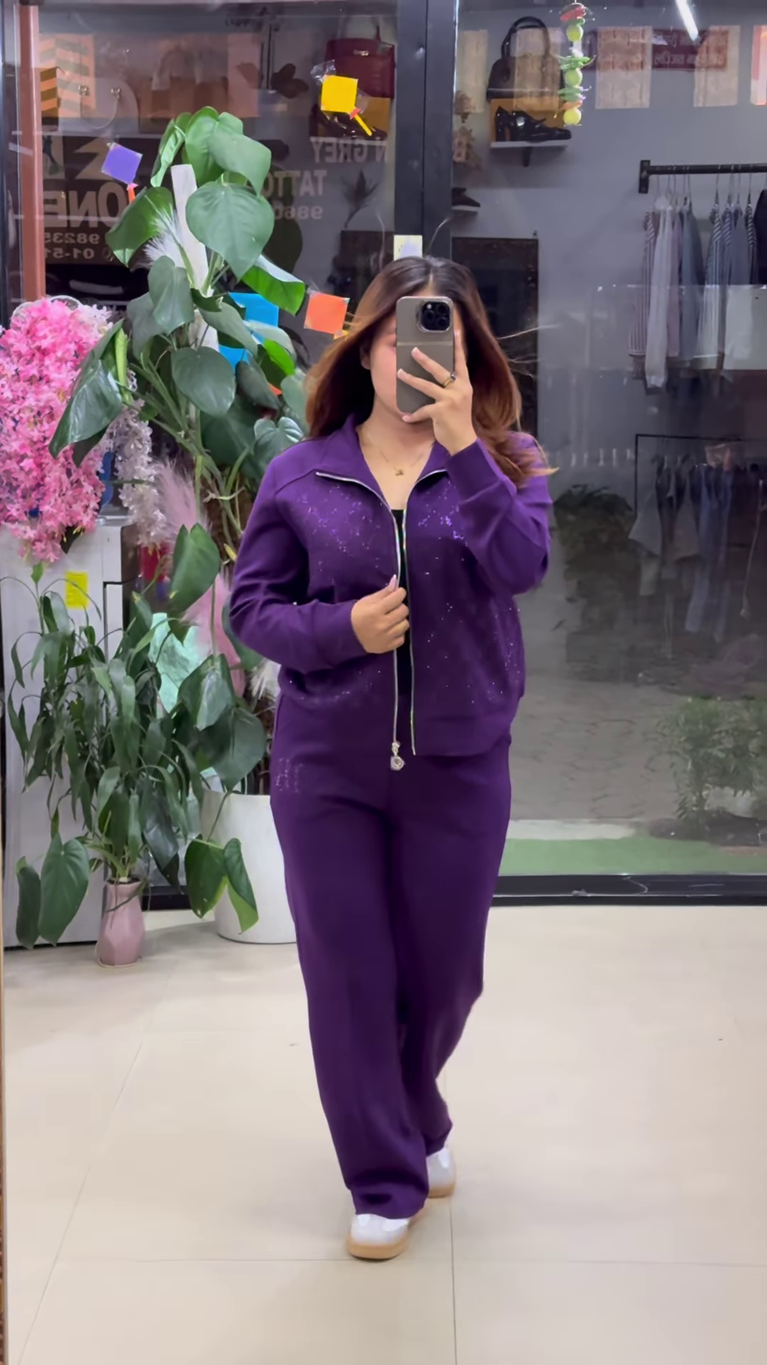 π Midnight Glow Co-Ord Set β Purple, Black & Blue Elegance β¨ππ€π - Image 3