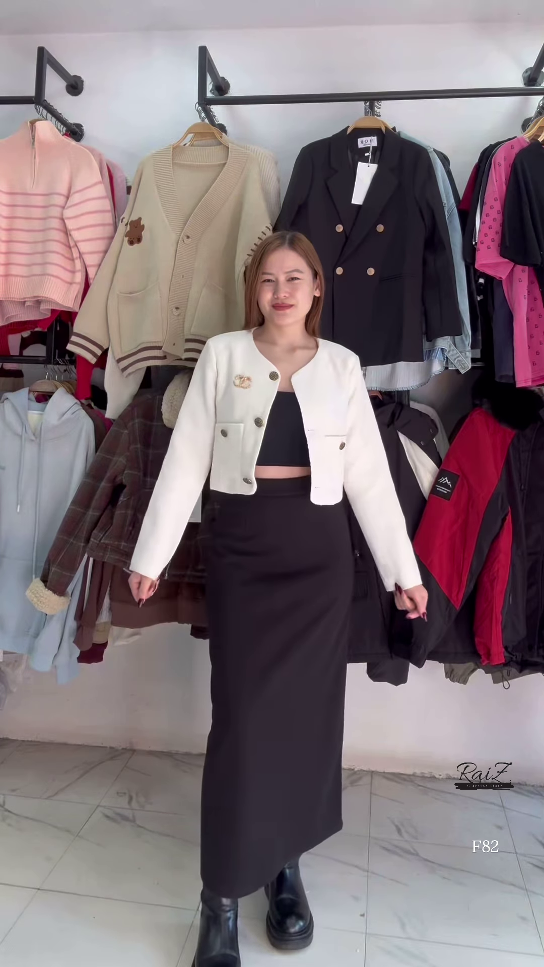 Elegant Cream Cropped Jacket β Redefine Your Classic Look with Chic Sophistication π€β¨ - Image 5