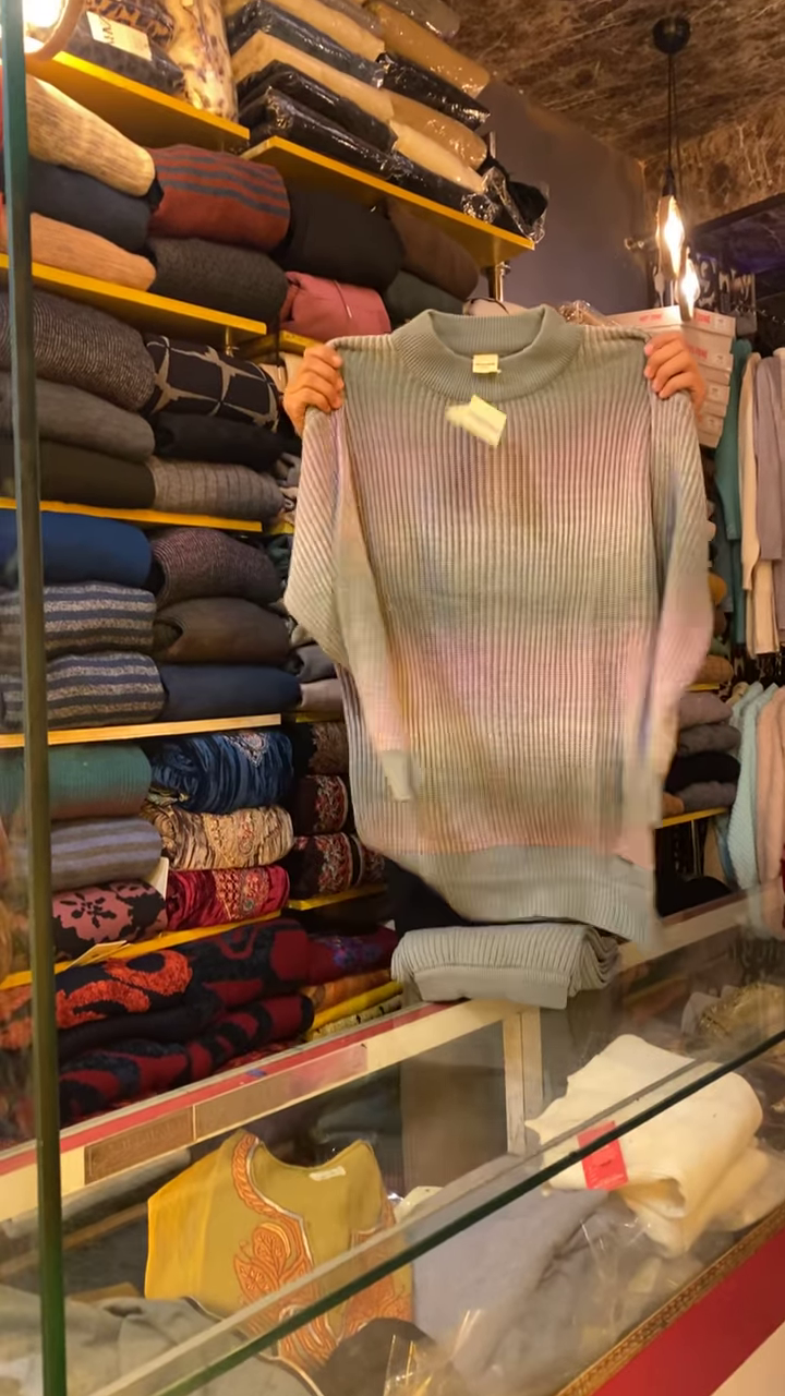 Ombre Rib-Knit Sweater β Vibrant Gradient, Cozy Feel, Everyday Pop β¨π - Image 3