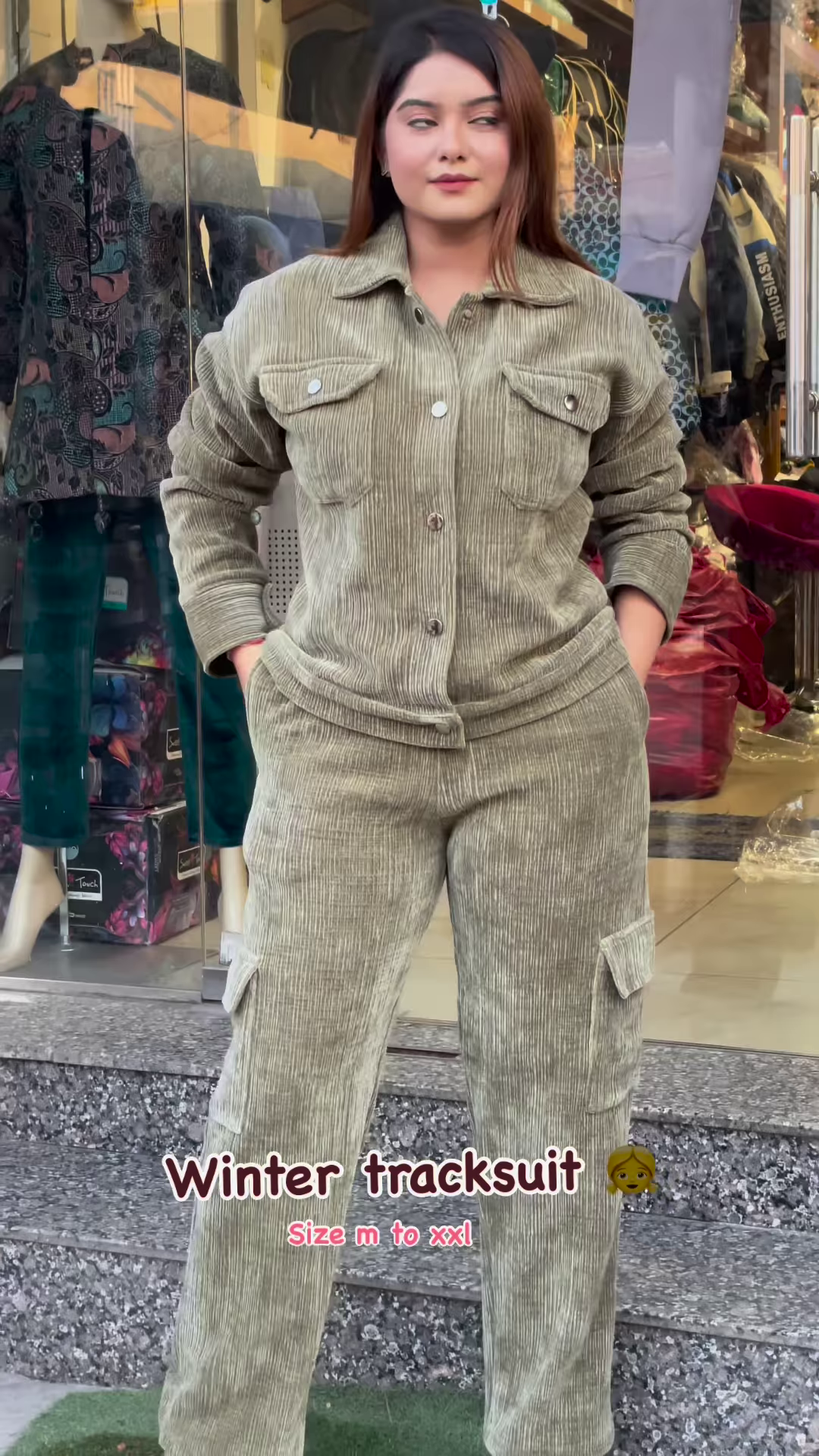 Corduroy Winter Tracksuit – Warm, Street‑Chic, and Comfort Ready 🧥� - Image 4