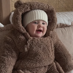 Plush Bear-Hooded Doll Outfit π§Έπ With Furry Texture & Ear Detail β Brown Variant