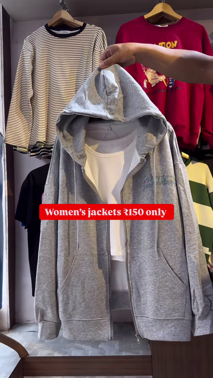 Women's Zip-Up Hoodies 🧥👚 – Layered Casualwear in Grey, Black & Brown Variants - Image 2