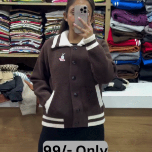 Varsity Knit Jacket | Cozy Contrast, Everyday Play 🧶✨