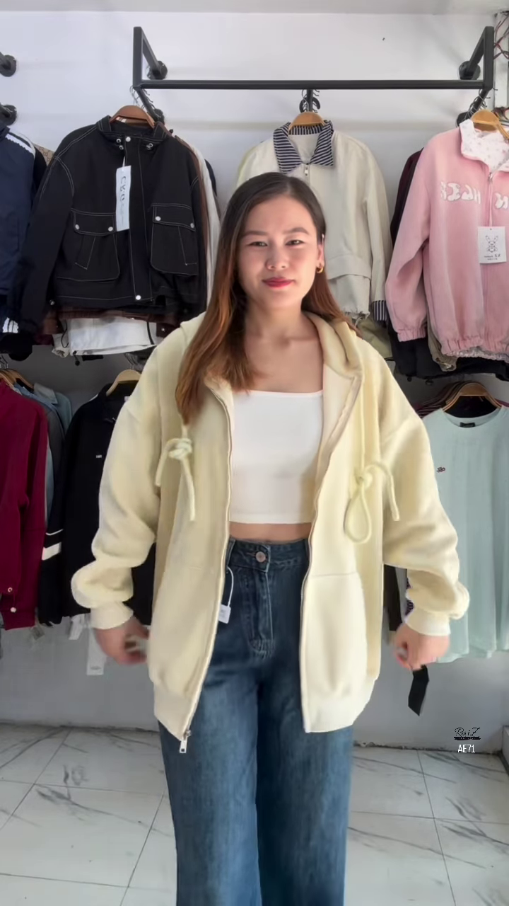 Oversized Drawcord Zip Hoodie | Plush Warmth, Street Ease 🧥✨