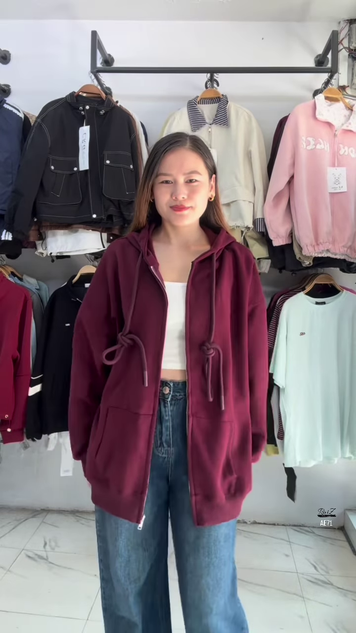 Oversized Drawcord Zip Hoodie | Plush Warmth, Street Ease 🧥✨ - Image 4