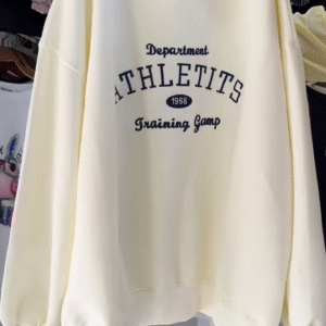 Collegiate Crew Sweatshirt | Laid‑Back Sporty Classic 🏈✨