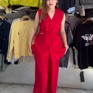 Belted Sleeveless Pants Set | Clean Lines, Power‑Polished ✨