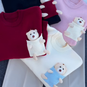 Teddy Pocket Knit | Playful Warmth, Cloud‑Soft Feel 🧸