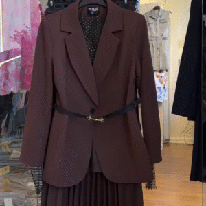 Belted Blazer Dress Set | Tailored + Pleats, One‑and‑Done ✨